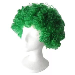 Green Clown / Disco / Afro Wig ~ HALLOWEEN 60s 70s